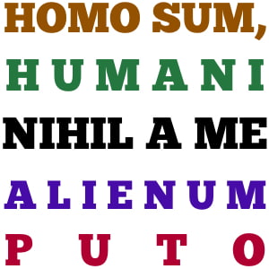 Nothing Human is Alien to Me (Terence Knew)